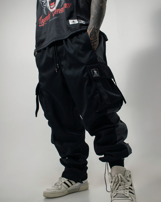 JOGGER CARGO UNISEX CABALLERO DAMA INKED BOLSILLOS FRANJA