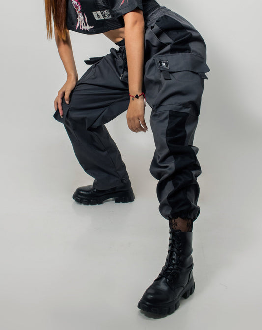 JOGGER CARGO UNISEX CABALLERO DAMA INKED BOLSILLOS FRANJA
