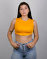 Croptop Holiday Dama Juvenil Unicolor Cola de Pato