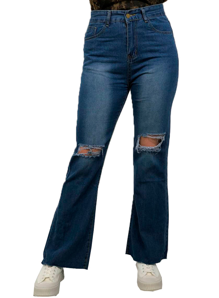 Pantalones de Jeans para Dama Holiday Hueco Rasgado- – zonalibremcy